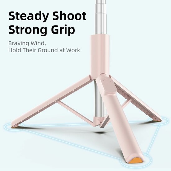 TechProtection Bluetooth Selfie stick / Tripod roze