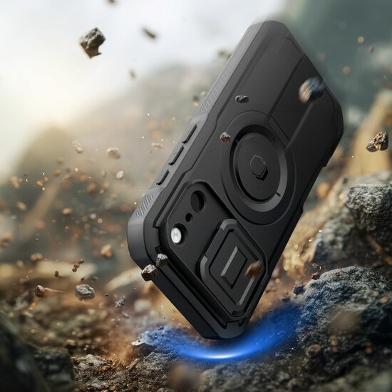 TechProtection Kevlar MagSafe iPhone 17 Pro Max hoesje zwart