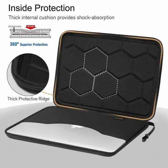 TechProtection Sport MacBook 13 / 14 inch sleeve zwart