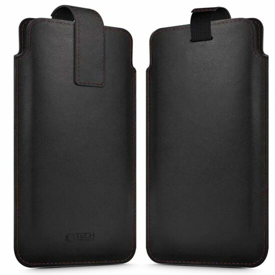 TechProtection universele iPhone 6,0 tot 6,9 inch sleeve zwart / rood