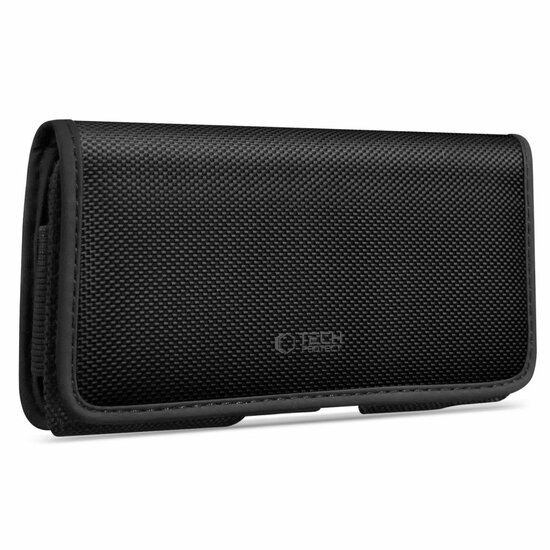 TechProtection universele 5,8 tot 6,9 inch horizontale holster met riemclip zwart