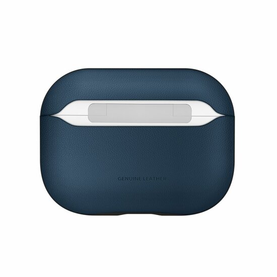 TechProtection Leather AirPods Pro 3 hoesje navy