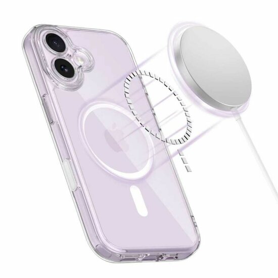 TechProtection Hybrid MagSafe iPhone 17 hoesje transparant met camera controle
