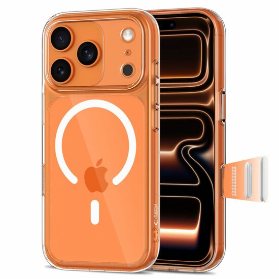 TechProtection Hybrid MagSafe iPhone 17 Pro hoesje transparant met camera control