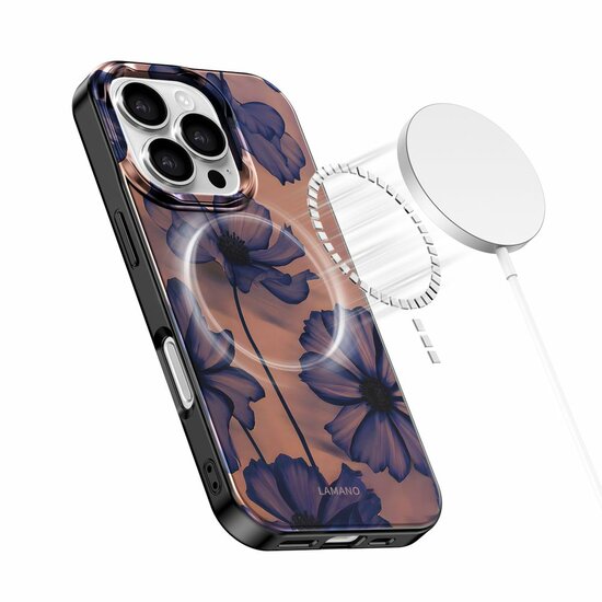 TechProtection MagSafe iPhone 16 Pro hoesje velvet night