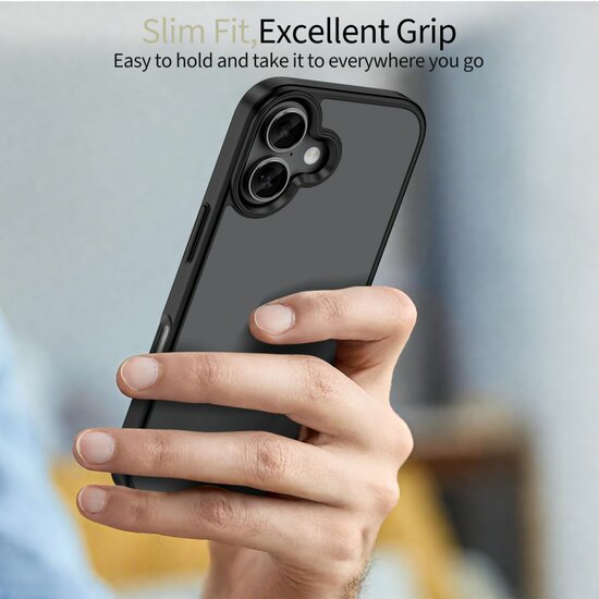 TechProtection mat iPhone 17 hoesje zwart