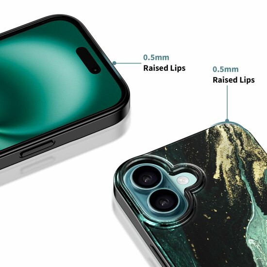 TechProtection MagSafe iPhone 16 hoesje verde aura