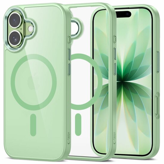 TechProtection MagSafe iPhone 17 hoesje sage groen