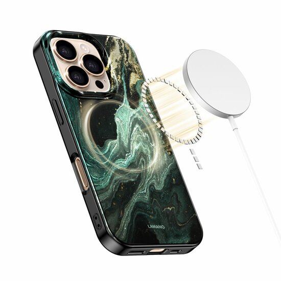 TechProtection MagSafe iPhone 16 Pro Max hoesje verde aura