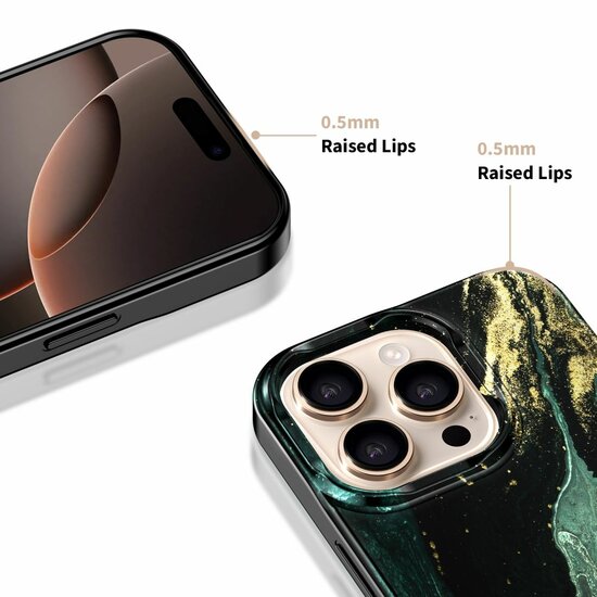 TechProtection MagSafe iPhone 16 Pro Max hoesje verde aura