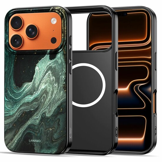 TechProtection MagSafe iPhone 17 Pro hoesje verde aura