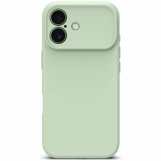 TechProtection Silicone MagSafe iPhone 17 hoesje sage groen