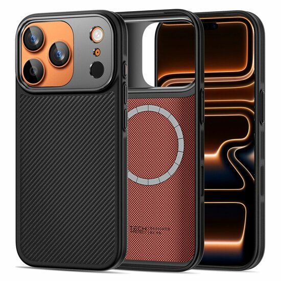 TechProtection Kevlar Aramid MagSafe iPhone 17 Pro hoesje