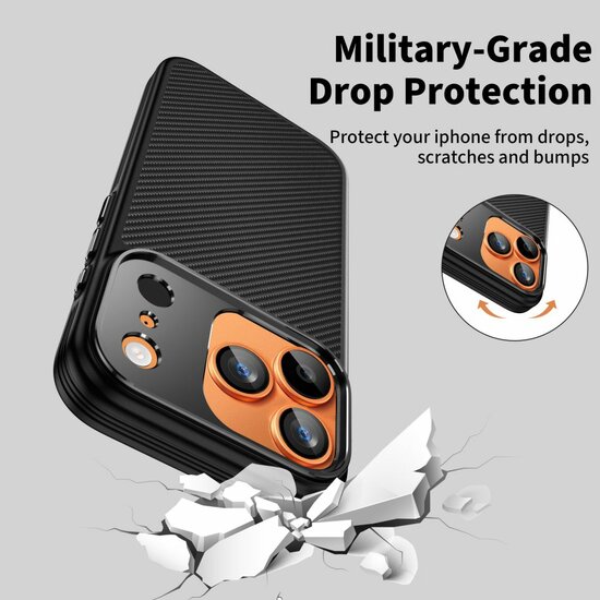 TechProtection Kevlar Aramid MagSafe iPhone 17 Pro hoesje