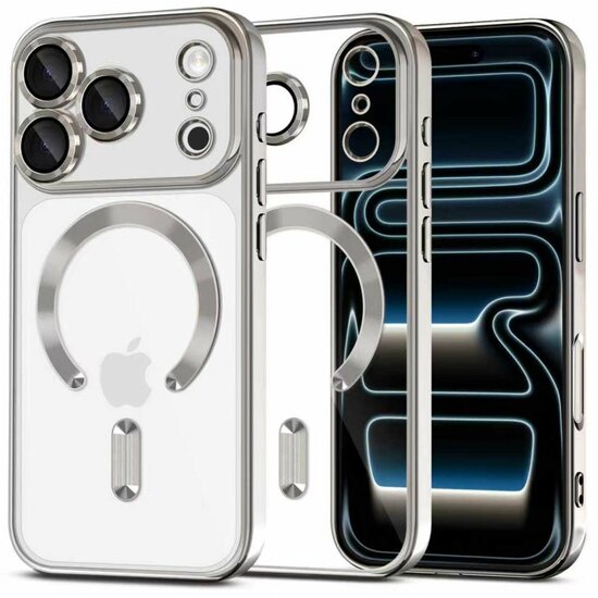 TechProtection MagFlex iPhone 17 Pro hoesje zilver