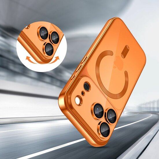 TechProtection MagFlex iPhone 17 Pro Max hoesje oranje