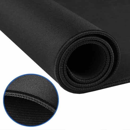 TechProtection universele XXL bureaumat 100 x 50 cm zwart