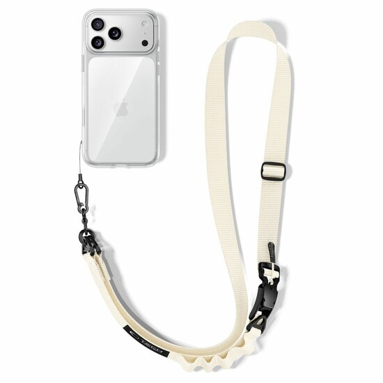 TechProtection Crossbody draagkoord voor elke telefoon beige