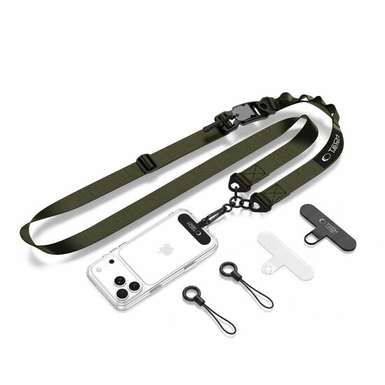TechProtection Crossbody draagkoord voor elke telefoon groen