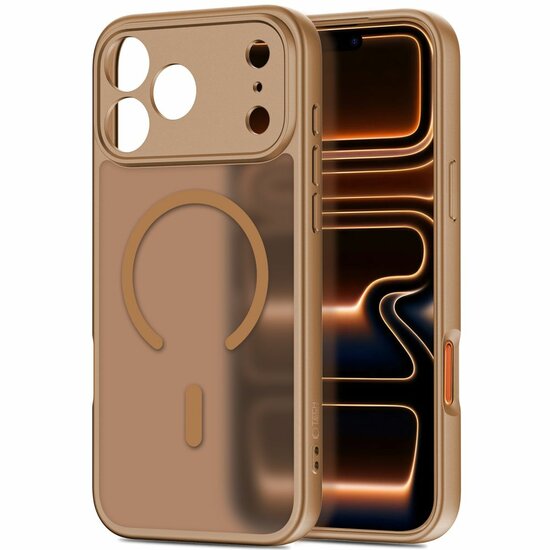 TechProtection Slim MagSafe iPhone 17 Pro Max hoesje bruin
