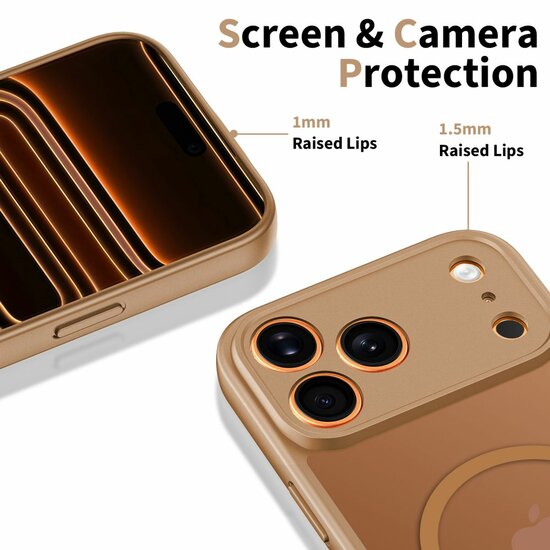 TechProtection Slim MagSafe iPhone 17 Pro Max H&uuml;lle, braun