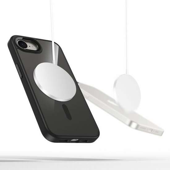 TechProtection Hybrid MagSafe iPhone SE 4 2025 hoesje zwart