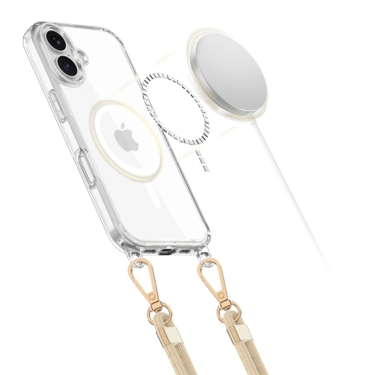 TechProtection MagSafe iPhone 17e / 16e hoesje met draagkoord