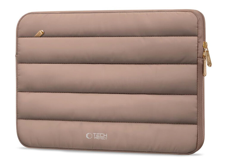 TechProtection Fluffy MacBook 13 / 14 inch sleeve walnut