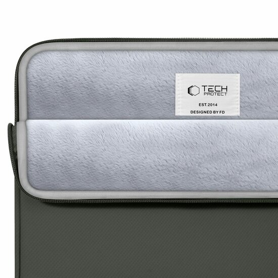 TechProtection Zipper MacBook 15 / 16 sleeve groen