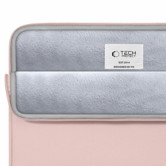 TechProtection Zipper MacBook 15 / 16 sleeve roze