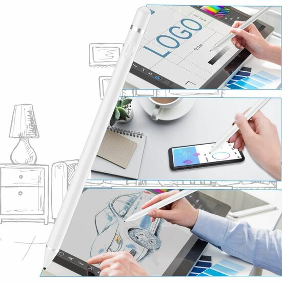 TechProtection Active Stylus Pen voor iPad titanium