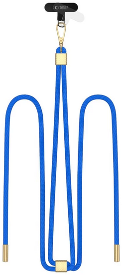 TechProtection universeel draagkoord voor elke telefoon cobalt / goud