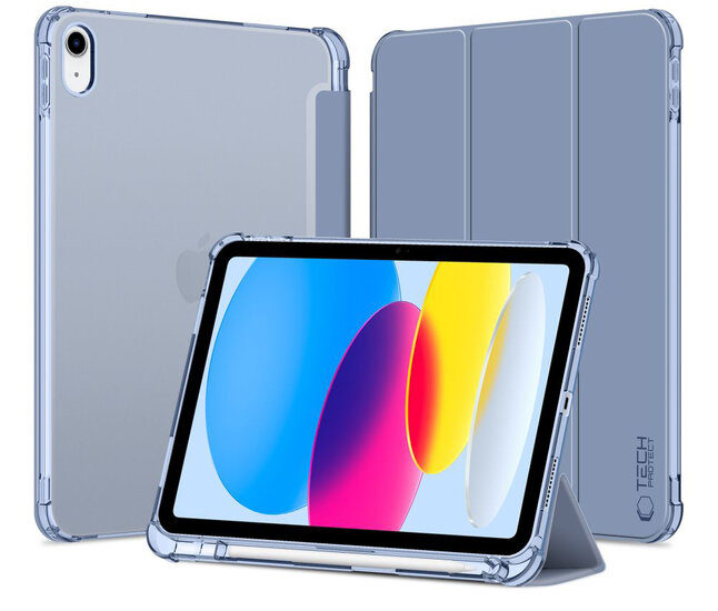 TechProtection Pencil Hybrid iPad 2022&nbsp;10,9 inch hoesje grijsblauw