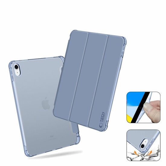 TechProtection Pencil Hybrid iPad 2022&nbsp;10,9 inch hoesje grijsblauw