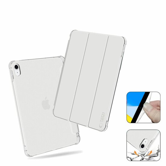 TechProtection Pencil Hybrid iPad 2022&nbsp;10,9 inch hoesje zilver