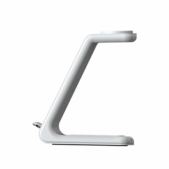 TechProtection 3 in 1 stand draadloze oplader wit