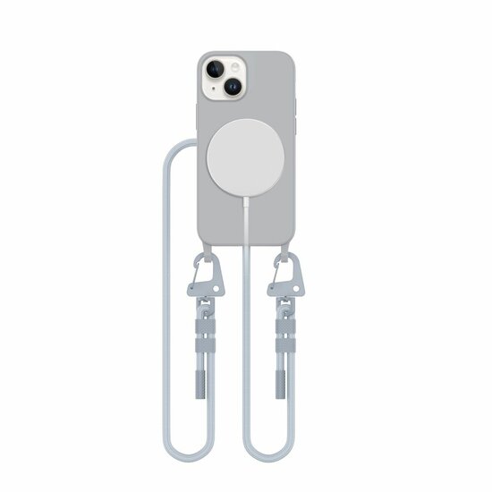 Tech Protection MagSafe iPhone 13 mini hoesje met koord grijs