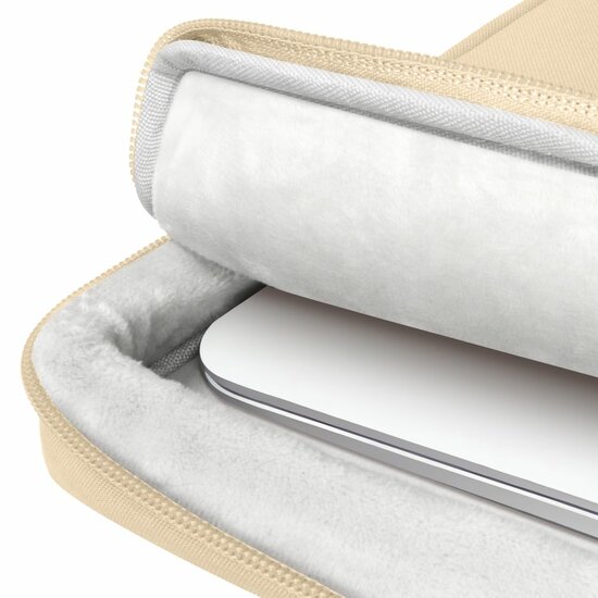 TechProtection Baja MacBook 15 / 16 inch laptoptas beige