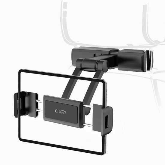 TechProtection uittrekbare hoofdsteun tablet houder