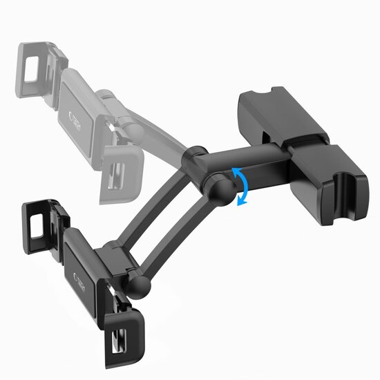 TechProtection uittrekbare hoofdsteun tablet houder