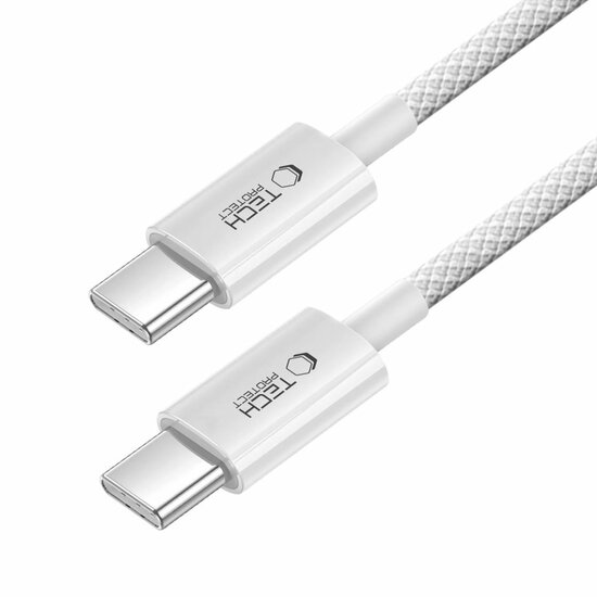 TechProtection Boost USB-C naar USB-C&nbsp;kabel 200 cm wit