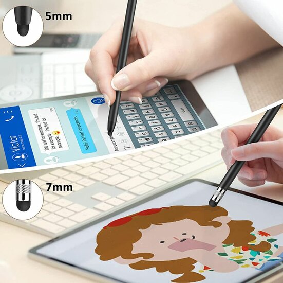 TechProtection Stylus Pen voor iPad en tablet zwart