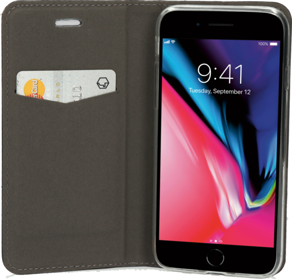 Mobiparts Book iPhone 6/6S hoesje Zwart