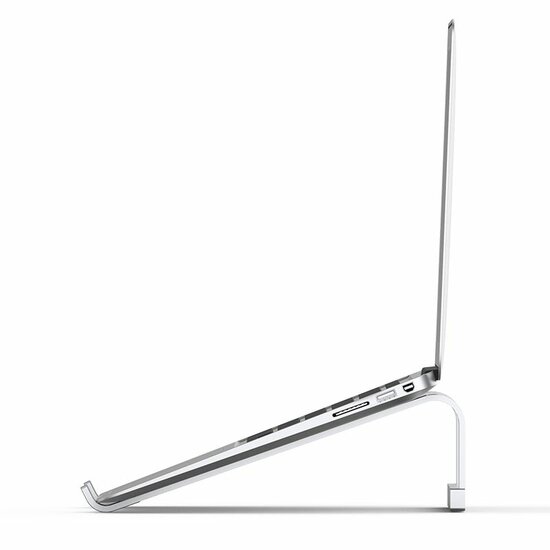 TechProtection Alustand 2 universele laptop standaard Zilver