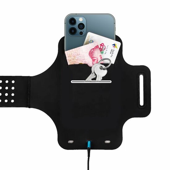 Tech Protection iPhone 12 Pro sportband Zwart