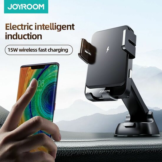Joyroom Dashboard autohouder met 15 watt draadloos opladen