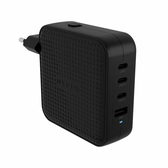 HyperDrive 4-Port Travel Charger 100 watt oplader zwart