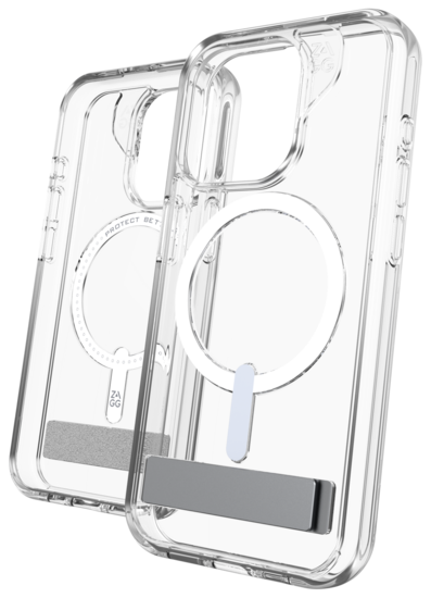ZAGG Crystal Palace&nbsp;Kickstand iPhone 15 Pro Max hoesje transparant