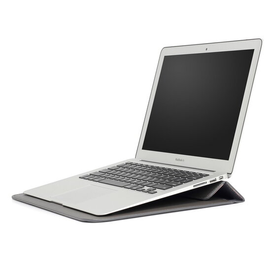 hoesie MacBook Pro 14 inch sleeve met stand Grijs