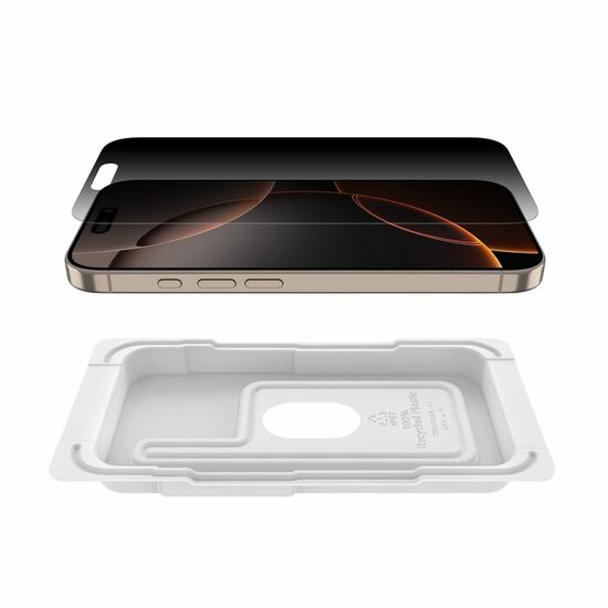 Belkin InvisiGlass Privacy iPhone 16 Pro Max&nbsp;glazen screenprotector